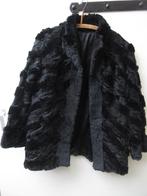 Zwarte bontjas, Ophalen of Verzenden, Gedragen, Zwart