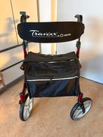 Bordeaux rode Travixx DeLuxe rollator, Ophalen, Opvouwbaar, Zo goed als nieuw