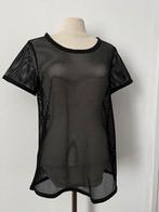 Zwarte mesh top, Maat 38/40 (M), Zwart, Ophalen of Verzenden, Zo goed als nieuw