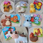 Gehaakte knuffels met bijpassend kartonboekje, Ophalen of Verzenden, Nieuw, Kraamcadeau