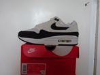 Nike Air Max 1 White/Black Summit White Maat 38.5, Zwart, Nike, Nieuw, Ophalen of Verzenden