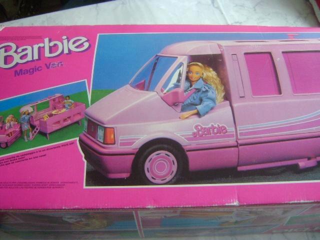 vintage barbie camper / wagen, Kinderen en Baby's, Speelgoed | Speelgoedvoertuigen, Gebruikt, Ophalen of Verzenden