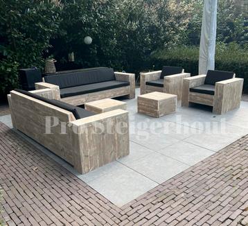 Steigerhout Loungeset Loungebank Hoekbank Tuinbank Terras