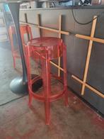 5 Kartell Krukken - Rood - Gebruikt, Huis en Inrichting, Barkrukken, Ophalen, Kunststof, 60 tot 90 cm, Gebruikt