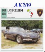 Ak209 autokaart lamborghini 350 gt, Verzenden, Auto's