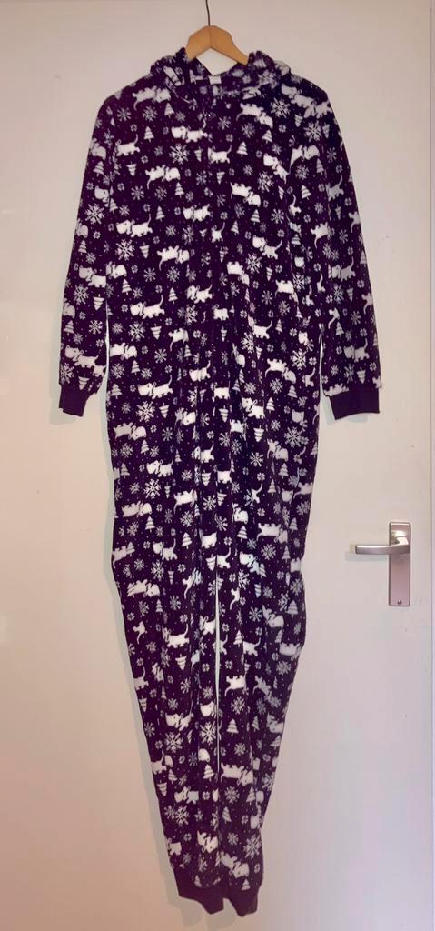 Hema Takkie Onesie maat M, Kleding | Dames, Huispakken, Zo goed als nieuw, Maat 38/40 (M), Zwart, Ophalen of Verzenden