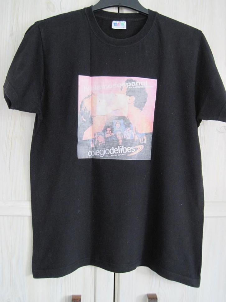 T-shirt mt L, Kleding | Heren, T-shirts, Gedragen, Maat 48/50 (M), Zwart, Ophalen of Verzenden