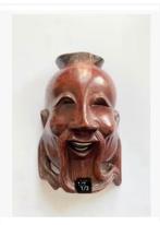 Prachtig houten Oosters masker, 10 x 6 x 4,5 cm, Antiek en Kunst, Curiosa en Brocante, Ophalen of Verzenden