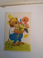 WILL. BERG. /  BEER MET BLOEMEN, Verzamelen, Ansichtkaarten | Themakaarten, Ophalen of Verzenden, Natuur