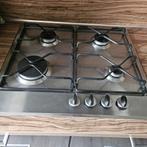 RVS Inbouw gasplaat te koop, Witgoed en Apparatuur, Kookplaten, Ophalen, Gebruikt, 4 kookzones, Inbouw