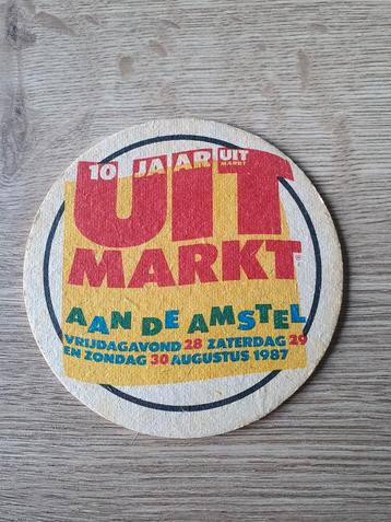 Heineken viltje 10 jaar uitmarkt aan de Amstel 1987 beschikbaar voor biedingen
