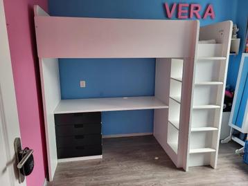Kinderbed IKEA Smastad bureau kast hoogslaper beschikbaar voor biedingen