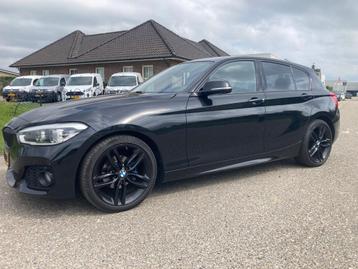 BMW 1-Serie 118i m-sport 136pk Aut 2016 Zwart beschikbaar voor biedingen