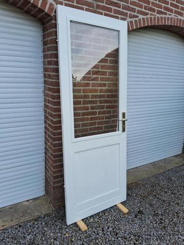 achterdeur, schuurdeur, balkondeur, buitendeur hardhout beschikbaar voor biedingen