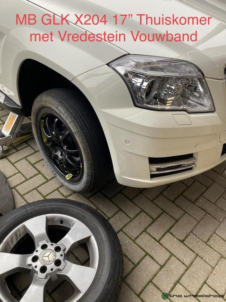 Reservewiel Thuiskomer Mercedes GLK X204 & A C CLA klasse 17, Auto-onderdelen, Banden en Velgen, Banden en Velgen, Personenwagen