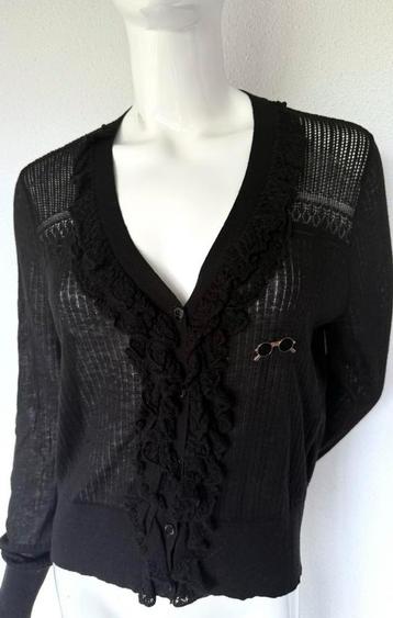 TWINSET MILANO VEST, ZWART, MAAT L, (NEW €225) ALS NIEUW💖💖 beschikbaar voor biedingen