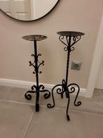 Ijzeren kandelaars, kaarshouder, landelijk, stoer, sober, Huis en Inrichting, Woonaccessoires | Kandelaars en Kaarsen, Ophalen