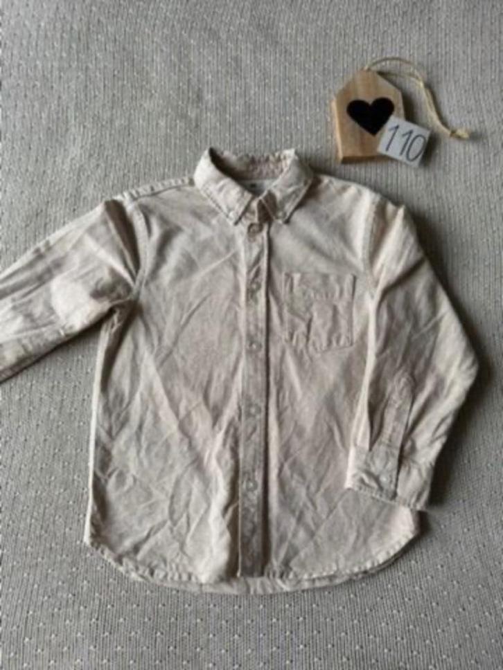 Jongenskleding maat 110 overhemd H&M, Kinderen en Baby's, Kinderkleding | Maat 110, Zo goed als nieuw, Jongen, Overhemd of Blouse