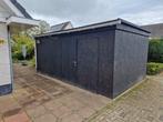 Demontabele Houten schuur/ berging zwart gebeitst 6x4 meter, Ophalen