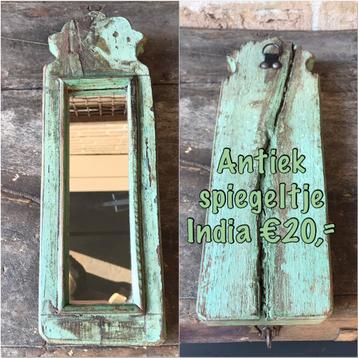 Antiek spiegeltje India beschikbaar voor biedingen