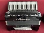 Italiaanse E.Soprani accordeon ., Muziek en Instrumenten, Accordeons, Overige merken, Gebruikt, 80-bas, Met riemen