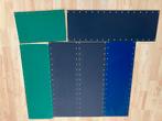 Lundia inschuifpanelen blauw groen, Ophalen, Gebruikt, 25 tot 50 cm, Minder dan 100 cm