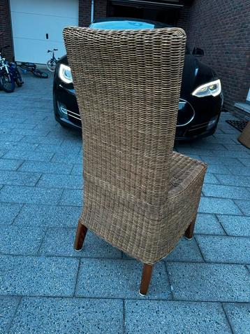 Rieten Eetkamerstoelen - Set van 4 beschikbaar voor biedingen
