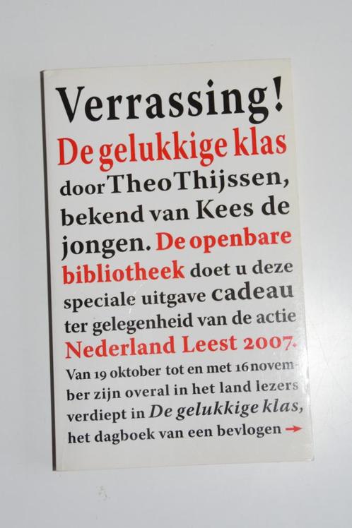 De gelukkige klas Theo Thijssen Boekenweekgeschenk NIEUW, Boeken, Boekenweekgeschenken, Nieuw, Ophalen of Verzenden