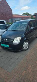 Opel Meriva 1.6 8V 2004 Zwart APK 1 JAAR!, Auto's, 4 cilinders, Zwart, Origineel Nederlands, 1200 kg
