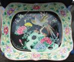 Chinese schaal. Decoratief met vogel. Gemerkt achterkant., Verzenden