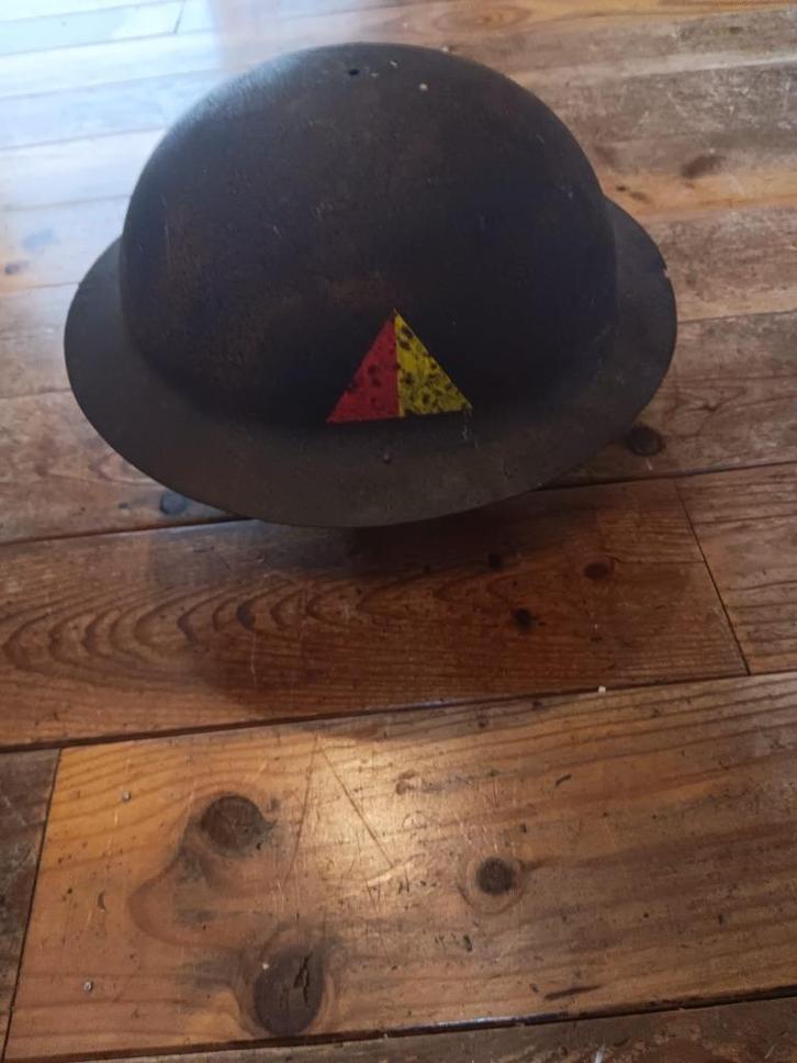 Britse Helm #5, Verzamelen, Militaria | Tweede Wereldoorlog, Landmacht, Helm of Baret, Engeland, Ophalen of Verzenden