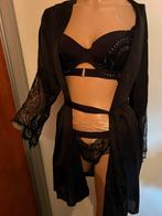 HUNKEMÖLLER lingerie bh 75 c broekje xs jasje xs/s NIEUW, Kleding | Dames, Ondergoed en Lingerie, G, Zwart, B, Ophalen of Verzenden