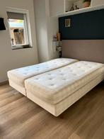 2 x Hästens boxspring 80 x 200 compleet met matrassen, Huis en Inrichting, Ophalen, Beige, Tweepersoons, Zo goed als nieuw