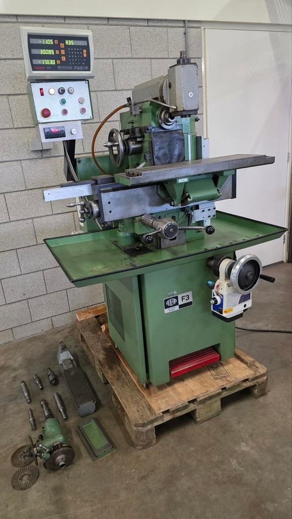 Aciera f3 freesbank, Doe-het-zelf en Verbouw, Gereedschap | Freesmachines, Elektrisch, Overige soorten, Ophalen