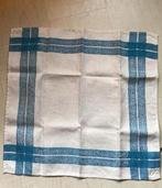 Linnen glazendoek of servet mooie ingevweven rand 48-48cm, Ophalen of Verzenden, Nieuw, Overige typen