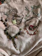 Vintage retro lotje kettingen strass kristal costume Jewelry, Overige materialen, Met strass, Ophalen of Verzenden, Zo goed als nieuw