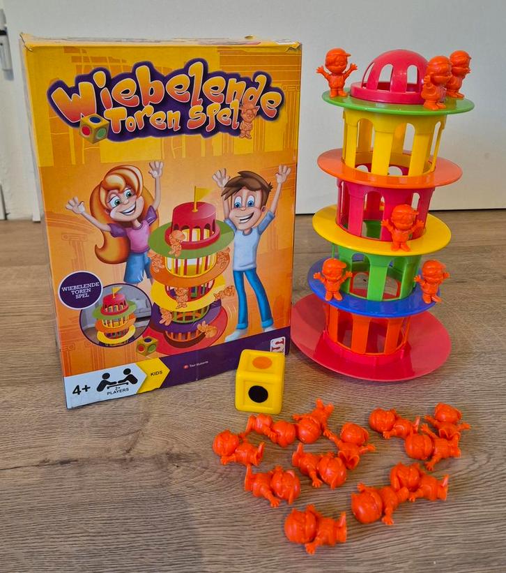 Toren van Pisa, Wiebelende Toren Spel Sambro, Hobby en Vrije tijd, Gezelschapsspellen | Overige, Gebruikt, Ophalen