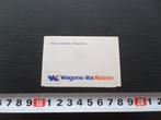 sticker Wagons - Lits Reizen, Ophalen, Zo goed als nieuw, Bedrijf of Vereniging