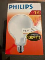 Philips Softone lamp 100 Watt E 27, Huis en Inrichting, 60 watt of meer, Nieuw, Soft of Flame, Gloeilamp