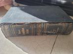 Antiek dik boek uit 1877 foto 1 en 2