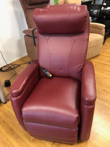 Sta op stoel/relaxfauteuil Fitform,  leer, draaiplateau,  beschikbaar voor biedingen