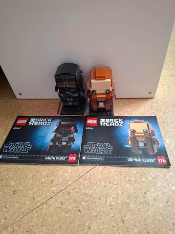 Lego 40547 darth vader en obi wan kenobi brick headz beschikbaar voor biedingen