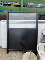 Metalen tuinscherm met glazen ruit nieuw niet gebruikt, Tuin en Terras, Tuinschermen, Ophalen of Verzenden, Zo goed als nieuw