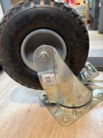 Zwenkwiel luchtband 260mm met stop 2x, Doe-het-zelf en Verbouw, Zwenkwielen, Ophalen, Nieuw