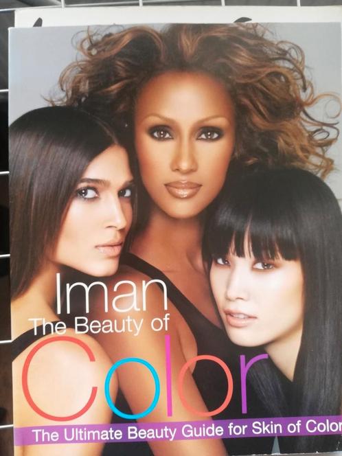 Iman,'the beauty of color', visagieboek, leren, make-up, Boeken, Studieboeken en Cursussen, Zo goed als nieuw, HBO, Ophalen of Verzenden