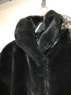 Etage, jas pels synthetisch, L - XL, Zwart, Ophalen of Verzenden, Zo goed als nieuw, Maat 46/48 (XL) of groter