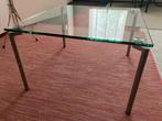 GLAZEN DESIGN SALONTAFEL, Huis en Inrichting, Tafels | Salontafels, Ophalen, MODERN, 50 tot 100 cm, Vierkant