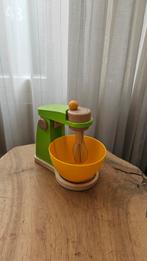 Hape Houten Mixer met Mengkom - Speelgoedkeuken, Ophalen of Verzenden
