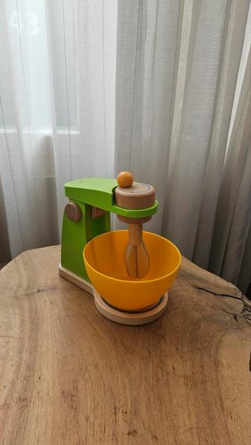 Hape Houten Mixer met Mengkom - Speelgoedkeuken beschikbaar voor biedingen