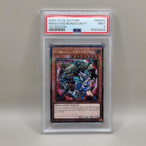 Yu-Gi-Oh! Magicians of Bonds PSA 9 - 1st Ed, Hobby en Vrije tijd, Verzamelkaartspellen | Yu-gi-Oh!, Nieuw, Losse kaart, Foil, Ophalen of Verzenden